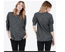 Everlane Wool Heather Gray Tunic Small Long Sleeve Scoop Neck