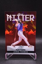 Jared Thomas 1/1 2025 Leaf Baseball Nation Pure Hitter Red Colorado Rockies