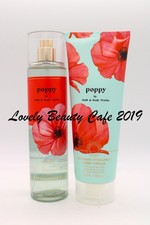 BATH BODY WORKS / POPPY / FRAGRANCE MIST BODY CREAM SET