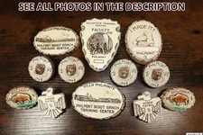 Boy Scouts BSA Philmont Scout Ranch Vintage Cermaic Plaque Neckerchief Slide (JS