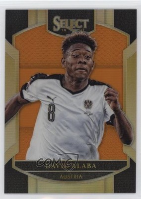 2016-17 Panini Select Terrace Orange Prizm 7/75 David Alaba #14 12zw