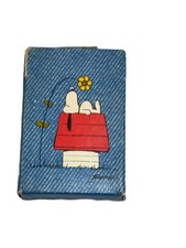 Vintage Hallmark Miniature Peanuts Playing Cards Snoopy Doghouse w/ Flower
