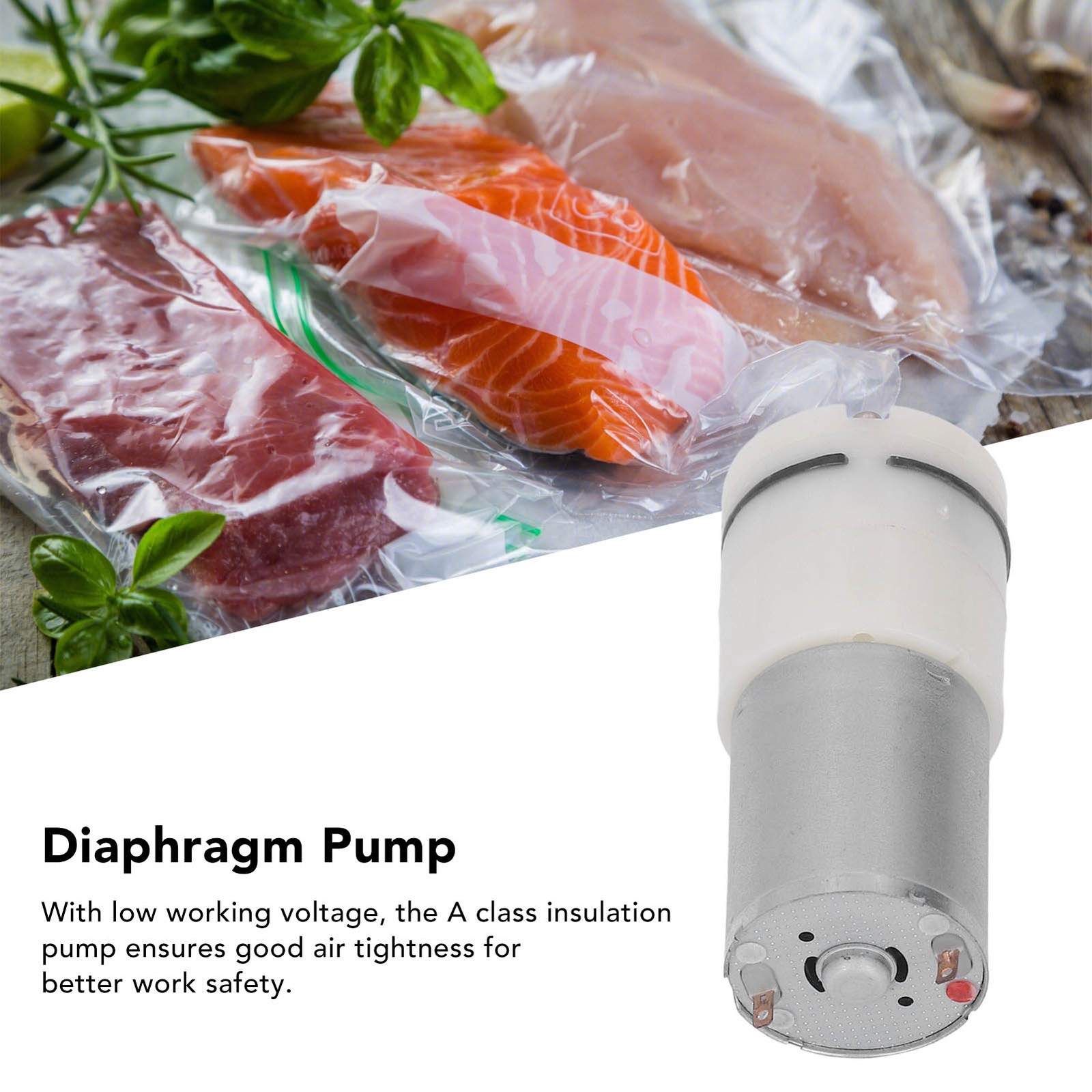Air Pump Inflation Diaphragm 0 Degree Port Angle With Pressure Switch Overflow S