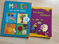 2 Stück Kinderbücher Lernen Malen, Zeichnen ab2 Jahren Neu