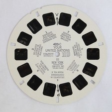 Vintage ViewMaster 420-C Your United Nations III New York 1955 Reel As-Is