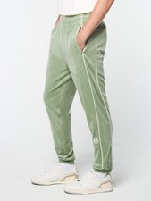 NWT SERGIO TACCHINI VELOUR LIONI TRACK PANTS GREEN SIZE 2XL