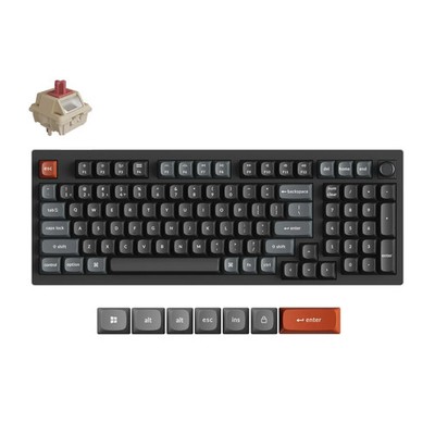 Keychron V5 Ultra 8K Wireless Custom Mechanical Keyboard (Zwart,
