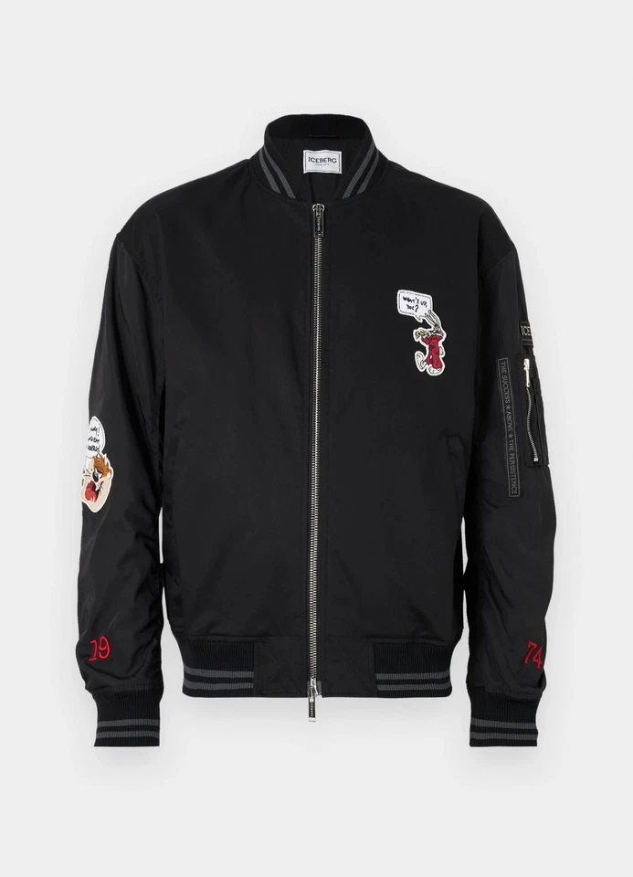 Iceberg Giubbotto Bomberjacke Nero - Bild 3 von 4