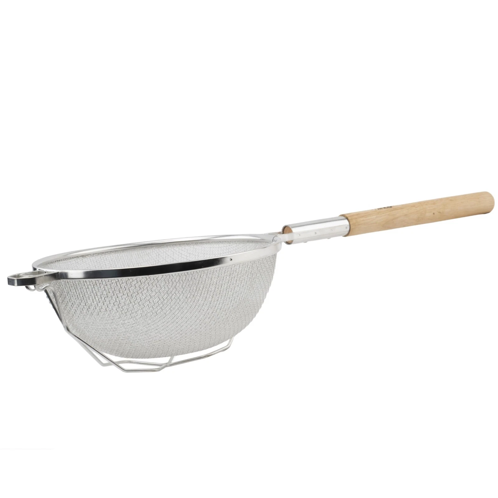 MST12D 12 Inch Diameter Medium Nickel Tan Reinforced Double Mesh Strainer