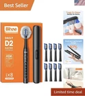 Bitvae D2 Electric Toothbrush Black 8 Brush Heads 5 Modes Travel Case ADA