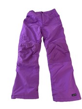 Lands End girls youth sz 12 snow pants bright purple color