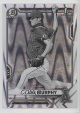 2021 Bowman Draft Chrome Black & White RayWave Refractor Luke Murphy 0o6v