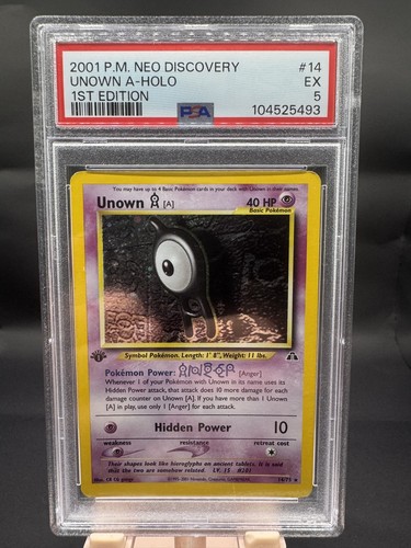Unown [A] (1st Edition) graded PSA 5 for sale on eBay