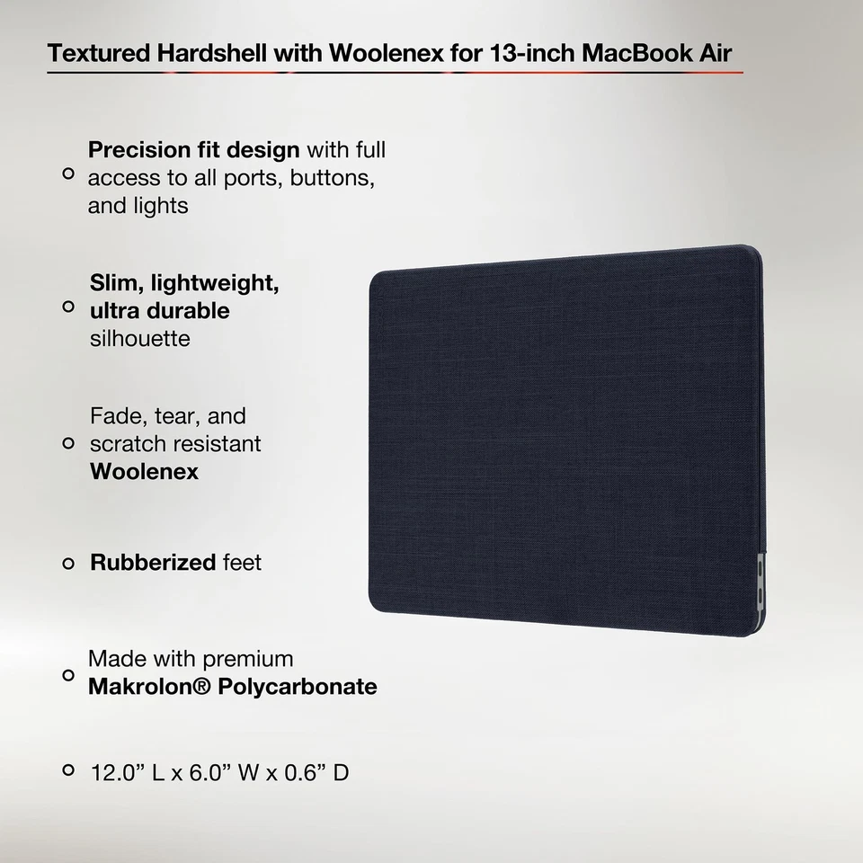 Textured Hardshell Woolenex - MacBook Air 13 inch Case - 2022, 2021, 2020, 20... - Image 3 of 4