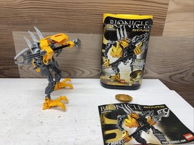 Lego Bionicle Stars 7138 Rahkski Complete Set W/GOLD Shield, canister & Instruct