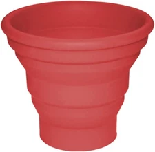 Ecoart Silicone Collapsible Travel Cup for Outdoor 1 Count (Pack of 1), Red 