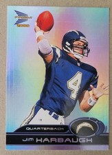 2000 Pacific Prism Jim Harbaugh Card #78 San Diego Chargers
