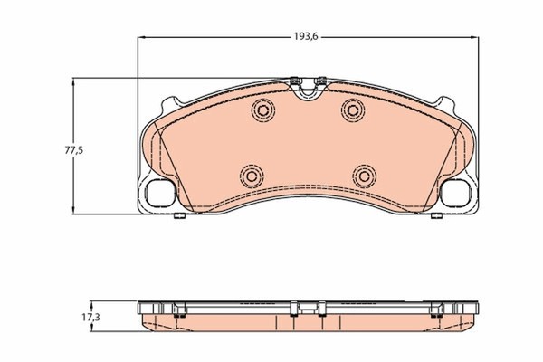 TRW Bremsbelagsatz Scheibenbremse GDB1952 FüR Porsche 911 Cayman 981 991 Boxster-image
