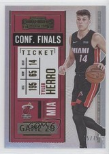 2020-21 Panini Contenders Conference Finals Ticket 75/75 Tyler Herro #4 1f7d