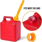 3 Pack Old Style Gas Can Spout Nozzle Vent Kit with Cap for Plastic Fuel Cans