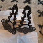 Antique Italian 10” Hanging Ornate Victorian Display Shelfs Retro Iron Metal X2 — photo 4