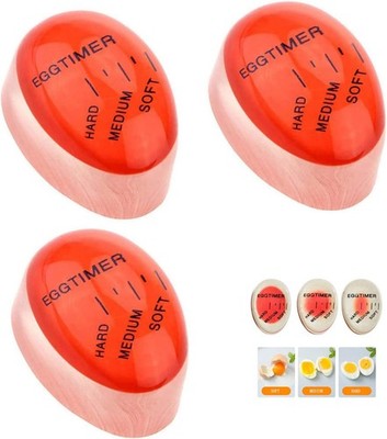 Eggtimer, 3 Stück Eieruhr, Timer für Gekochte Eier, Eieruhr Zum Mitkochen, Eg...