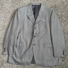 Canali Blazer Silk Wool Gray Birdseye Made Italy Model AL 13220/00 Sz 58 , US 48