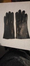 Unbranded Black Soft Buttery Leather -Exposed Stitches Handmade  Gloves 7 1/2