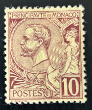 Timbres Monaco N°  14  Neuf * gomme origine 1891 Cote 105 € Bon Centrage