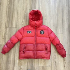Glo Gang Worldwide Red Puffer Jacket RARE FIND Size Medium