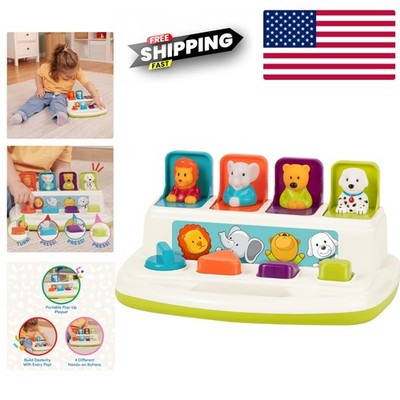 Colorful Pop-Up Pals for Toddlers - Engaging Animal Toy for Fine Motor Skills