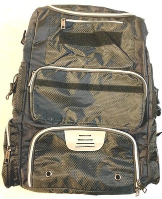 Zoea Black XL Sports Gear Backpack Multi-Pocket Travel Gym Equipment Bag New