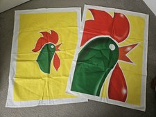 Vintage Kellogs Corn Flakes Tea Towels X 2 1998 Sunshine Breakfast Collection