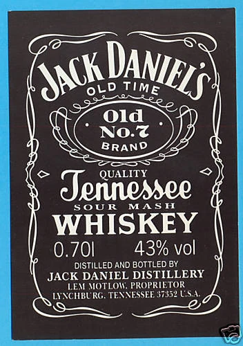 ASSO PROMOTION 0025 JACK DANIEL'S 43% VOL.
