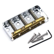 Short Guitar Bridge Brass Compensated 3-Saddles for Tele Telecaster Guitar CR