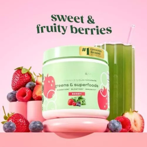 Nutrition Greens & Superfoods Powder, Probiotics for Digest Health Kiwi - Picture 1 of 3