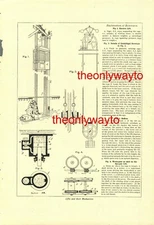 Lifts & Their Mechanism, Edwardian Engineering, Book Illustration (Print), c1907