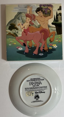 Disney Fantasia 50th Anniv Beethoven Sixth Pastoral Symphony Minotaur Plate 199O - Picture 2 of 9
