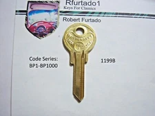 Key Blank for Vintage Plymouth ignition/doors 1936 (1199B)