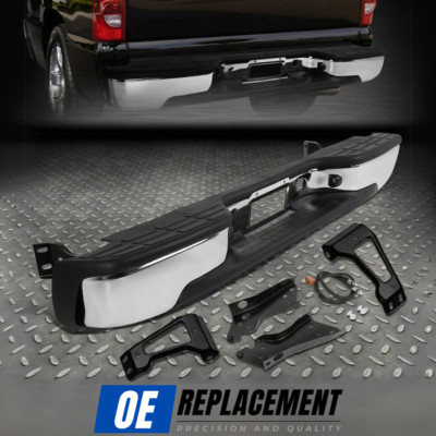 KOMPLETTE CHROM STOßSTANGE HINTEN FÜR 99-07 CHEVY SILVERADO GMC SIERRA 1500 2500