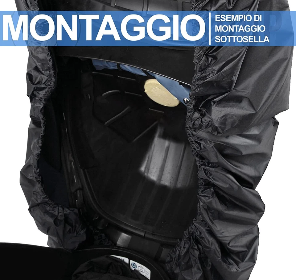 TELO COPRI SELLA MOTO SCOOTER UNIVERSALE IMPERMEABILE VARIE MISURE - Imagen 2 de 4