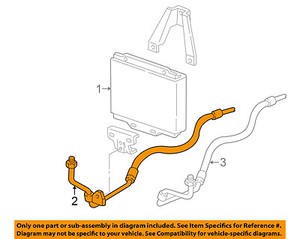 GM OEM Transmission Oil Cooler-Inlet Hose 15112871 GM OEM Transmission Oil Cooler-Inlet Hose 15112871