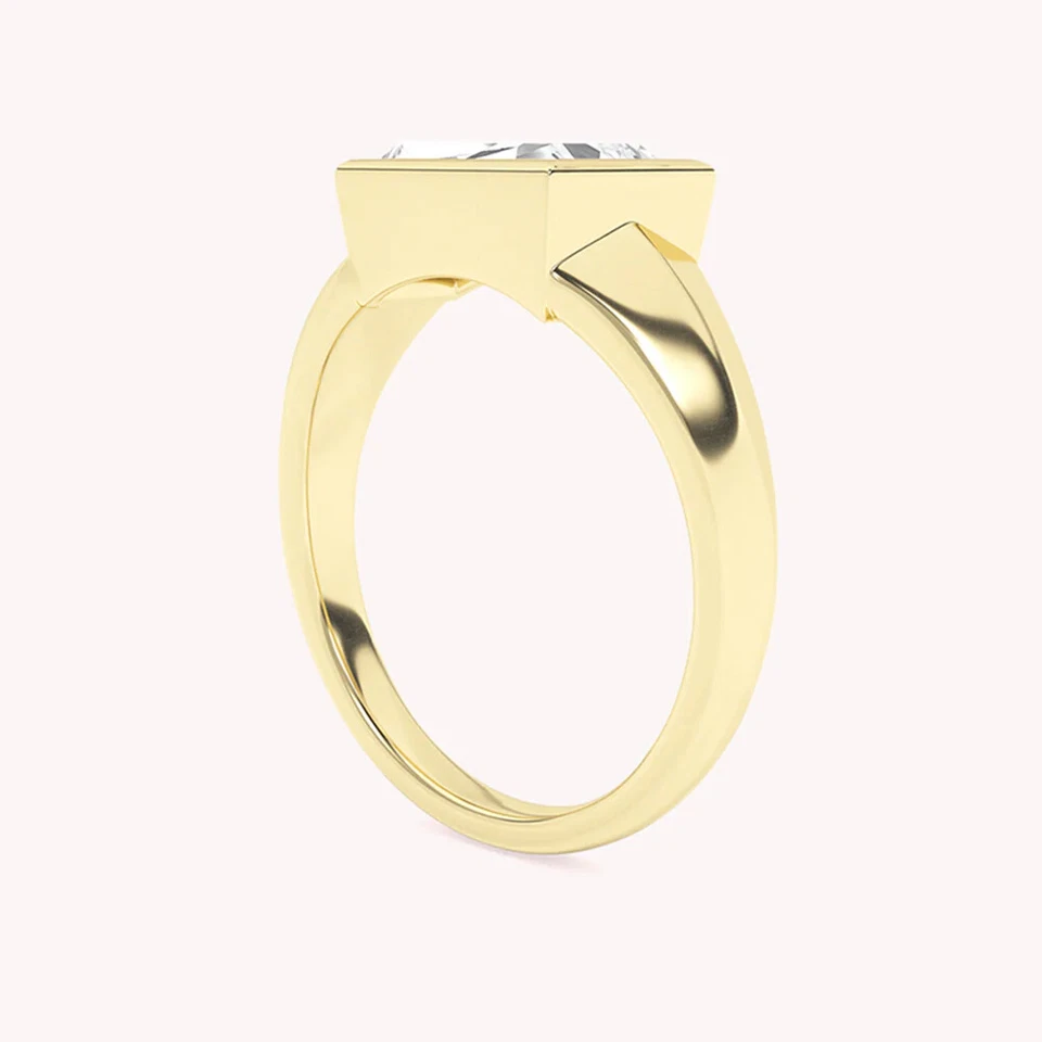 0.91ct Lab Grown Diamond Adalynn Domed Diamond Statement Ring 14K Solid Gold - Image 4 of 4