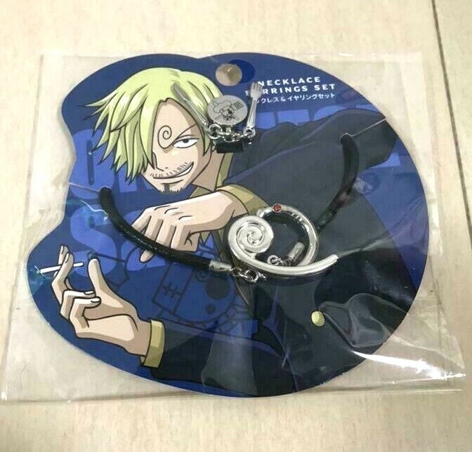 USJ ワンピース ONE PIECE ネックレス イヤリング 3種セット USJ One Piece Sanji Necklace & Earrings set Universal