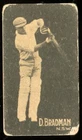 Trade Card, Hoadley Bubble Gum, CRICKETERS, Cricket, Brown, 1933, Don Bradman
