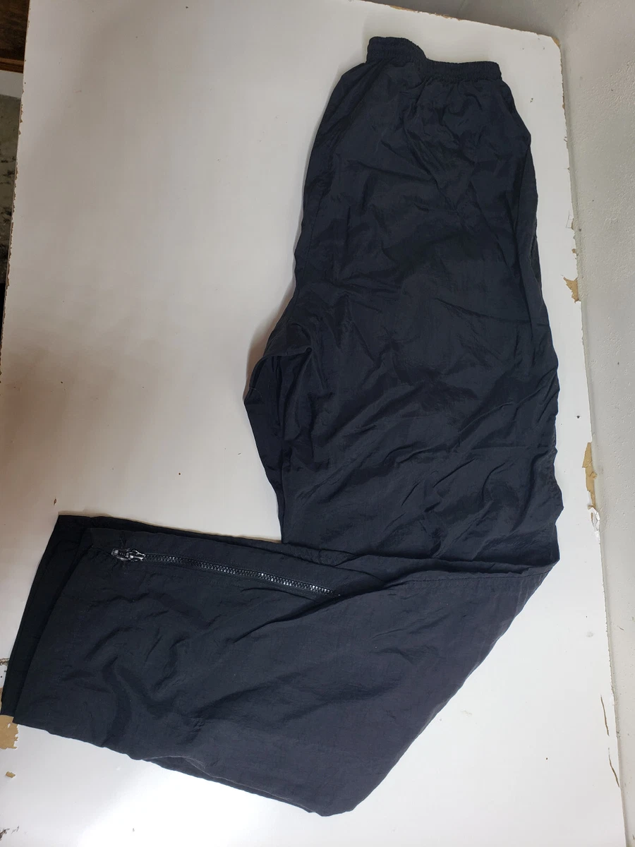 Vintage Nike Windbreaker Pants Womens Large 12 14 Black Lined