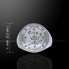  MICHAEL Sterling Silber RING * Patron Engel von Militär & Polizei - Peter Stein