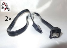 2x 0,5m 50cm Kabel SATA3 SATA Datenkabel 3/6G...