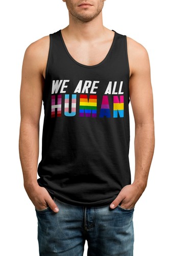 We Are Human Gay Pride Vest Proud LGBT Gift Top Equality Festival Homo | eBay
