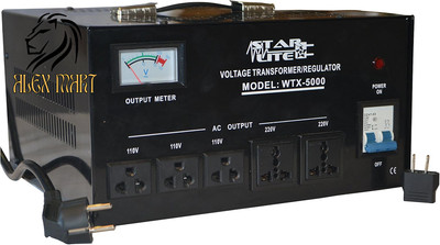 Starlite Voltage Converter Transformer 5000 Watt Step Up/Down WTX-5000 Fuse NEW